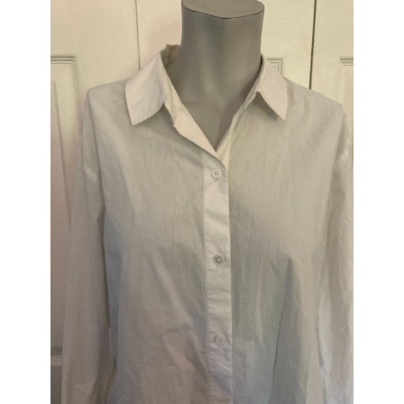 Rails White Button Down Blouse Size Large - Picture 2 of 3